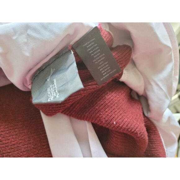 Simply Vera Wang Women Sweater 2X Plus Pullover Long Sleeve Brown Crochet BRO4E - Picture 9 of 9